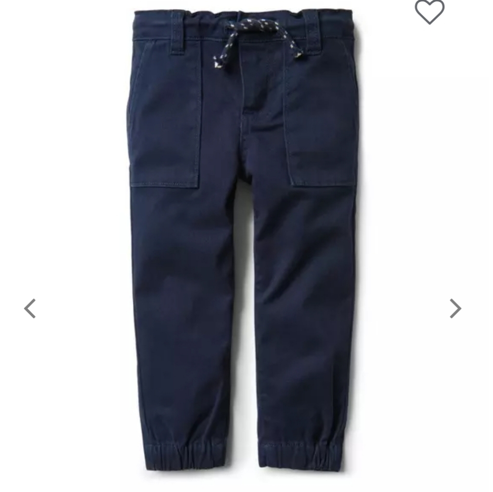 Canvas Jogger blue pants by Janie and Jack
